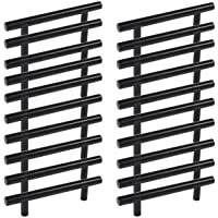 MARGUERAS 20pcs 160 mm Noir En Acier Inoxydable Porte De Cuisine Cabinet T Bar Handle